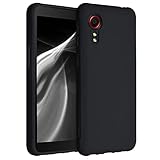 kwmobile Hülle kompatibel mit Samsung Galaxy Xcover 5 Hülle - weiches TPU Silikon Case - Cover geeignet für kabelloses Laden - Schwarz matt