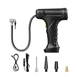 Wiederaufladbare Fahrzeug-Reifenpumpe, kabellose Luftpumpe für Reifen, kabellose Luftpumpe für Auto | Tragbare Luftpumpe für Auto 12 V – intelligente automatische Luftpumpe mit Abschaltfunktion A