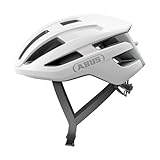 ABUS Rennradhelm PowerDome - Leichter Fahrradhelm mit cleverem Belüftungssystem und aerodynamischem Profil - Made in Italy - für Damen und Herren - Weiß, Größe S