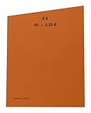 EURO Münzen Handrollpapier 20 Cent Orange EUR Münzrollpapier Kleingeldrolle 10-50 - 100 Stück (100)