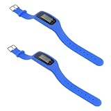 Abaodam 2Stücke Kalorienzähler Schrittzähler Armbanduhren für Männer und Frauen LCD zur Distanzmessung und Kalorienüberwachung Stilvolles Design für Fitness