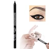 Wasserfest Eyeliner,Double Effect Eyeshadow Liner,Neuer Anti-Schmier-Eyeliner-Stift,Langanhaltender Eye Liner, Mehrere Farben, Eyeliner-Stempel, Bezaubernden Eyeliner Kreieren (A)