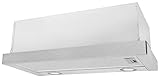 Exquisit Flachschirmhaube FSH 61-8 C | 2 Leistungsstufen | Inoxlook