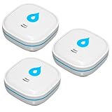 Summit Digital 3er Set GS153 Wassermelder mit Batterie 60x60x24,2 mm | Wassersensor mit 85dB Alarm | Wasseralarm Melder für Keller, Küche & Bad | batteriebetrieben, bis zu 10 Jahre Laufzeit