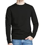 JACK & JONES Dünner Langarm Strickpullover Rundhals Basic Sweater Shirt Jumper JJEBASIC