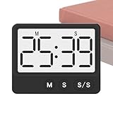 Großbild-Digitaltimer - Magnetischer Küchenwecker Mit LCD-Anzeige & Countdown-Funktion | Leiser Alarm Für Backen, Kochen & Lernen | Küchenhelfer Für Zuhause, Wohnheim & Büro