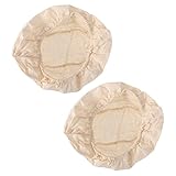 VICASKY 2 STÜCK Ovale Brotbackeinlagen aus Langlebigem Gärkörbchen Bezug für Brot und Teigbäckerei Waschbare Küchenhelfer für Zuhause