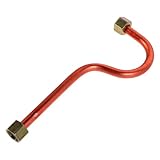 Angoily Ersatz Aluminium Auslassrohr 3/8 Zoll Gewinde Luftkompressor Zubehör Ansaugrohr mit Hoher Haltbarkeit für Druckluftwerkzeuge