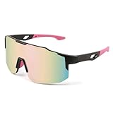 FEISEDY Sport Sonnenbrille Herren Damen Fahrradbrille Radbrille Verspiegelt Sportbrille für MTB Rennrad Radfahren Biking Laufen Enduro mit UV400 Schutz B2388
