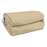 SAXONICA Poolfolie Holzpool Achteck I 561 x 350 x 121,2 cm I 0,8 mm I Sandfarben I mit Keilbiese