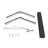 NinGYiYan, für moderne Wandleuchte, einzigartige schwarze Biegelinien, 3 Farbtemperaturen, hochwertiges Metallmaterial, einfache Installation für Wohnzimmer, Schlafzimmer, Küche, (100cm)