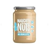 NAUGHTY NUTS Bio Erdnussmus Smooth | Vegane Erdnussbutter | 100% Natürlich | Ohne Palmöl & Zucker | Ideal Als Topping Für Müsli | 500g