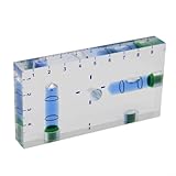 CNANRNANC Transparente Wasserwaage, 95 x 51 x 13 mm T-Typ-Füllstandsmesser mit magnetischer Blase, Zwei-Wege-Füllstandsmesser für den industriellen Haushalt