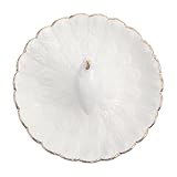 Supvox Keramik Schmuck Organizer Tablett Weiß Schmuckablage für Ringe Ohrringe Halsketten und Armbänder Langlebiges Schmucktablett als Kommodendeko und Geschenk