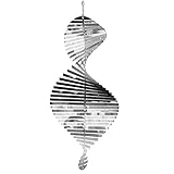 3D-Helix-Edelstahl-Windspiel zum Aufhängen für Hof, Garten, Innen- und Außenbereich, Balkon - Hängende Edelstahl-Anhänger