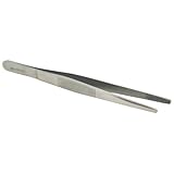 SANISMART Anatomische Pinzette 14,5 cm | Gerade | Mattes, rostfreies Edelstahl | Autoklavierbar, sterilisier- und desinfizierbar | Rutschfest geriffelt für präzise Handhabung