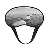 Schlafmaske mit grauen Zen-Steinen, lichtblockierend, weich und bequem, Nachtaugen-Blinder für Damen und Herren, zum Schlafen, Reisen, Nachtschicht