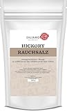 Saliamo | 500g Hickory Rauchsalz - geräuchertes Salz, Meersalz smoked, geräuchertes Salz, Rauch Geschmack