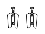 ZEFAL Pack Alu Plast 124 Flaschenhalter Fahrrad x 2 - Aluminium Fahrradflaschenhalterung für alle Arten von Fahrrädern - leicht und robust– Schwarz