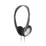 Panasonic RP-HT030E-S Leichter Kopfhörer, faltbarer On-Ear Kopfhörer, reisefreundliches Design, 1,2 m Kabel, XBS, 3,5-mm-Klinkenstecker, Silber