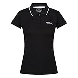Regatta Maveri Poloshirt für Damen, Schwarz, 44