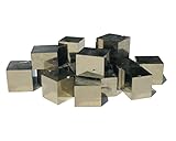 MKÖPKE Pyritwürfel - 2 Stück würfelförmige Kristalle aus Pyrit »Wunder der Natur« Navajun Spanien I Gr. S