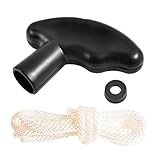 FOCMKEAS 1 x Premium-Startergriff für Benzinmotor, Seilzug-Startergriff mit Seilzug-Startseil für Rasenmäher, Kettensäge, Rasentrimmer, Motorsense und kleine Motoren