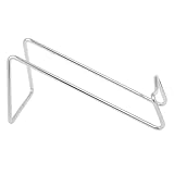 Garneck Wrought Iron Weinregal Silberfarben Robuster Flaschenhalter für Küche Bar Arbeitsplatte Weinständer Aufbewahrung und Präsentation von Weinflaschen