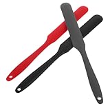 Hemobllo 3 Stück Spachtel Cremespatel Silikon-Spreizer Backspatel Silikonspatel Topfschaber Spachtel Pfannenwender Backpinsel aus Silikon Flexibler Spatel Kieselgel