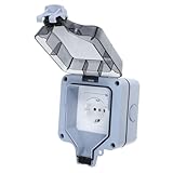 WOONEKY Wasserdichter Schaltersteckdosenkasten Gartensteckdosenabdeckung Steckerschutzabdeckung Sicherheitssteckerabdeckungen Steckdosenabdeckung Wasserfestes Steckdosengehäuse