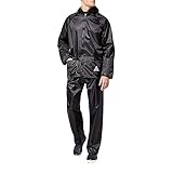 Result Herren Regenanzug bestehend aus Regenjacke und Regenhose, wasserdicht L,Schwarz