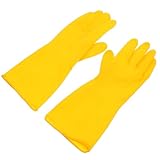 BESPORTBLE Latex Spülhandschuhe Unisex Lange Schutz Handschuhe Reinigungs Putzhandschuhe für Küche Geschirrspülen S