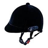 Fenteer Reithelm,– Leicht & Atmungsaktiv – Größe 54-62 cm, Professionelle Leichte Samt -Außenschutz -Reitausrüstung