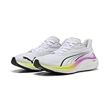 PUMA Damen Electrify Nitro 4 WN Straßen-Laufschuh, White-Yellow ALERT-Pure Magenta, 39 EU