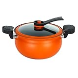 Kochtöpfe Inklusive Deckel,Schnellkochtopf mit großer Kapazität | Induktionstopf Und Stieltopf Mit Griffen | Für Keramikherde Elektroherde Induktionsherde Gasherde Zuhause Küche Restaurant Wohnung