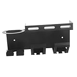 VERDANVERSE Wandzahnbürstenhalter aus Zahnbürstenständer mit für Elektrische Zahnbürsten und Zahnpasta Praktischer Organizer für Badezimmer Schwarz Platzsparend und Installieren