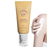 higyee Sonnenschutzlotion für Gesicht und Körper LSF50+, Sonnenschutzlotion aus schwarzem Reis LSF50+,Schwarzer Reishaut-Sonnenschutz-Sonnenschutz | 50 g nicht fettender Velvet Finish Concealer