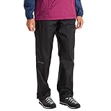 Marmot Damen Wm's PreCip Eco Full Zip Pant, Wasserdichte Regenhose, winddichte Wanderhose, atmungsaktive Regenkleidung zum Wandern und Trekking, Black, L