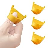 Generisch Nähfingerhut Für Handarbeit 4 Stück - Stickfinger Schutz - Schutzfingerhut für Anfänger Erwachsene Handarbeit Stickerei Quilting Polsterei Strickzeug