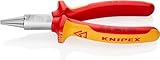 KNIPEX Rundzange verchromt isoliert mit Mehrkomponenten-Hüllen, VDE-geprüft 160 mm, 22 06 160