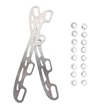 TOPBATHY Edelstahl Schlittschuhkufen Ersatzkufen für Rollschuhe Langlebig Verschleißfest mit Kantenstopfen für Eishockey und Eislauf Zubehör Erwachsene