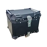 MEIYULO Motorrad-Topcase, Für Ho-nda Rebel 1100 Motorrad-Topcase mit einzigartigem Sicherheitsschloss, sicherer und langlebiger Motorrad-Kofferraum,Black-45L