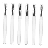 HONITANO 6 Stück Teiliges Eyelash Wand und Eyebrow Brush mit Schutzkappe Leichte Tragbare Wimpern und Augenbrauenbürste für Präzises Styling Natürliches Finish für Damen und Make Up