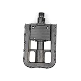 LAPYAPPE 2Stücke Faltbare Fahrradpedale für Mountainbikes rutschfeste Plattformpedale Kunststoff Wasserdichtes Design für und Leicht zu Bedienen