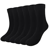 SHEKINI 6 Paar Damen Kompression Knitting Freizeitsocken Hautfreundlich Basic Soft Strümpfe Frauen Klassische Lange Geruchshemmende Sportsocken