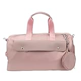 COLseller Handgepäck Tasche für Flugzeug Sporttasche mit Schuhfach Wasserabweisende Weekender Gym Travel Bag Handgepäck Tasche,Pink