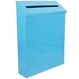 Housoutil Vintage Wandbriefkasten aus Eisen Robuster Retro Briefkasten für Außenbereich Großer Wandbriefkasten mit Stilvoller Postbox für Garten und Zuhause