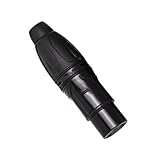 divuukyi Mikrofonstecker 3-poliger Stecker für Hörgeräte mit sicherem Verriegelungsmechanismus