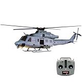 GOOSKY E2 UH-1Y RC-Hubschrauber, 2,4G 6CH Hubschraubermodell Mit Zwei Bürstenlosen Direktantrieben, Lidar-Positionierung, GPS-Hold-Funktion, Umschaltbar Zwischen Modus 1 Und 2 Für RC-Enthusiast (RTF)