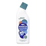 HAKA WC Reiniger Gel Orange, gegen Kalk, Urinstein, mit effektivem Schmutzapperleffekt, 740 ml